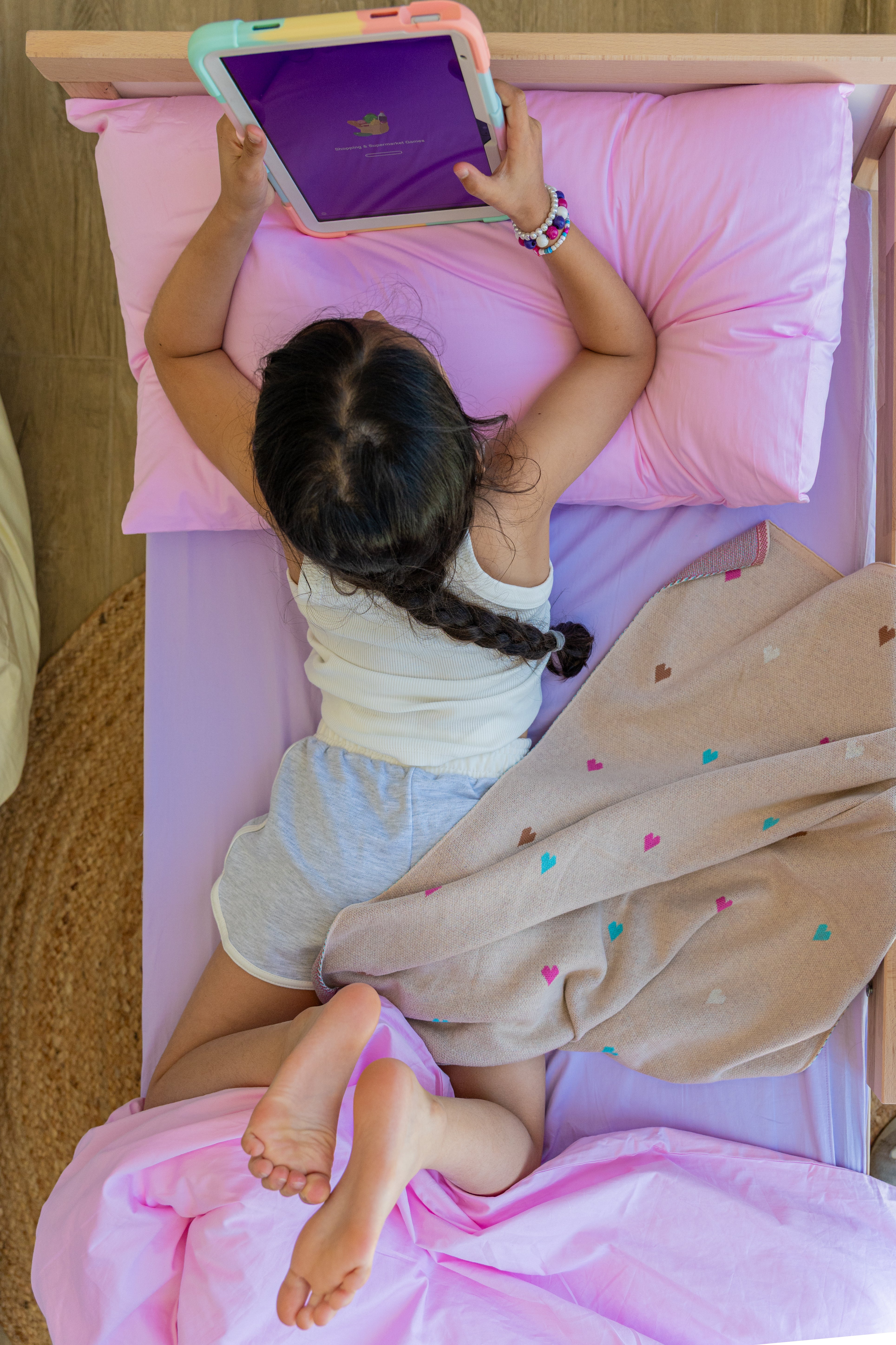 Waterproof Fitted Sheet - Lilac